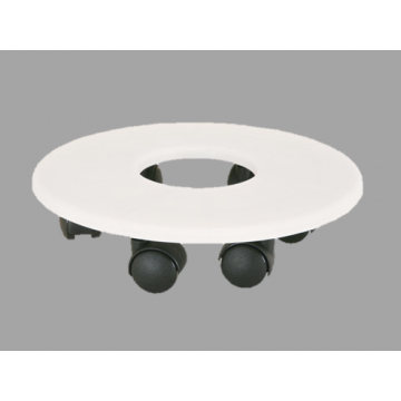 Support 6 roulettes D27 / Blanc