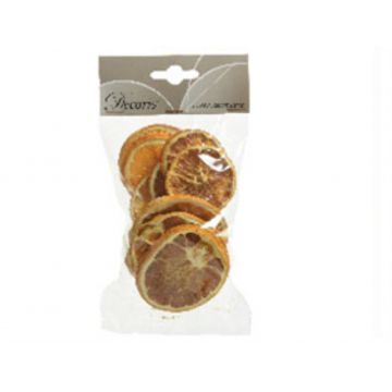 Tranches d´orange séchées / Couleur orange / Dim. 10 x 12 cm