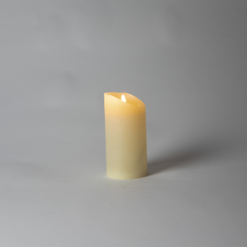 Bougie blanche LED avec flamme spéciale, 7.5 x 15 cm