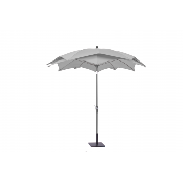 Parasol LOTUS rond D270cm / Gris clair 