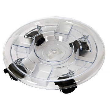 Support à roulettes rond en ABS D30CM