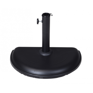 Pied de parasol demi-rond en béton / 10 kg