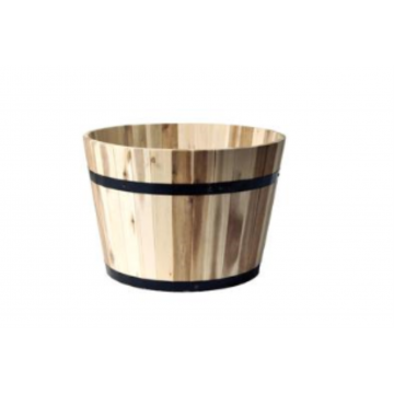 Baril en Acacia / Dia 37 x 26 cm / Naturel