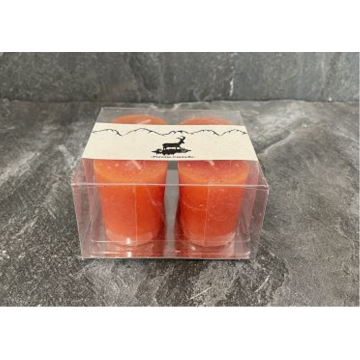 Set 4 bougies Pomme-Cannelle