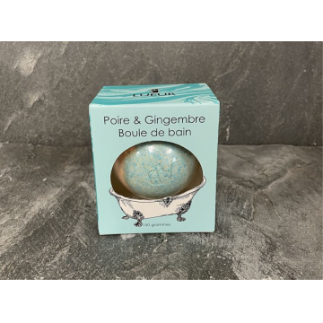 Boule de bain 150 grammes "Poire & Gingembre"