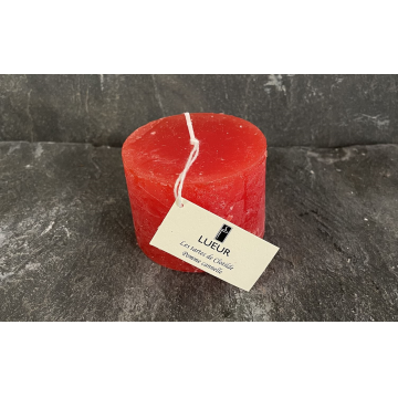 Bougie 7x5cm Rouge / Pomme cannelle