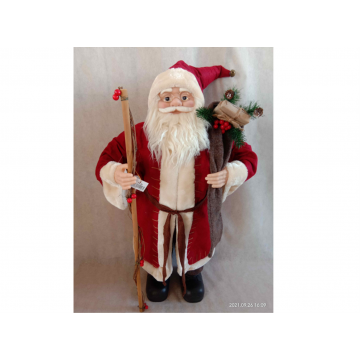 Père Noël avec manteau rouge 80cm