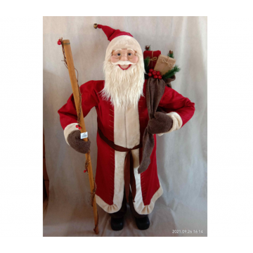 Père Noël avec manteau rouge 150cm