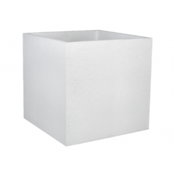 Pot Carré "GRAPHIT" 50cm - 57L / Blanc