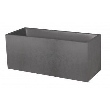 Jardinière "BASALT" double paroi - avec zone de rétention d´eau - Dim. 99,5 x 39,5 x 43,5 cm - Volum