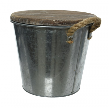 Bougie citronelle avec support en zinc