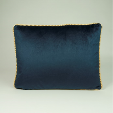 Coussin en velours Blue Navy
