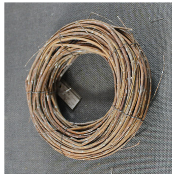 Nid d´oiseau en bois, diamètre 40cm, hauteur 10cm