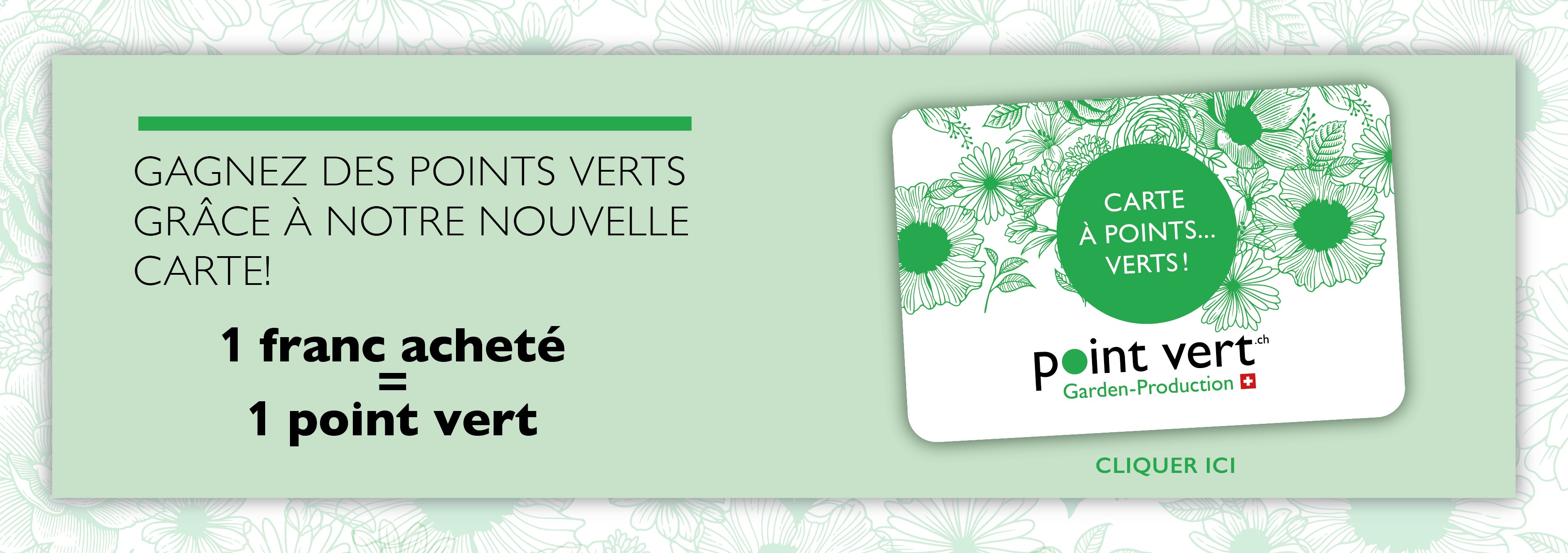 carte fidélité Point Vert